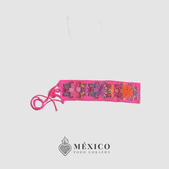 Mexican Folkloric belt day of the dead 5 de Mayo colorfull mexico todo corazon - Picture 2 of 5